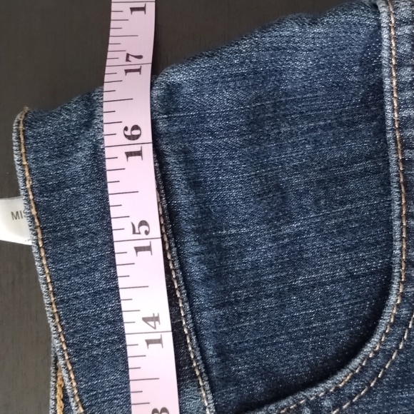 Gloria Vanderbilt Amanda straight leg denim jeans size 12 high rise stretch - Picture 8 of 10